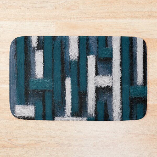 Item preview, Turquoise Structure – Abstract Geometric Impasto Wall Art designed and sold by Ingorgia Studio.