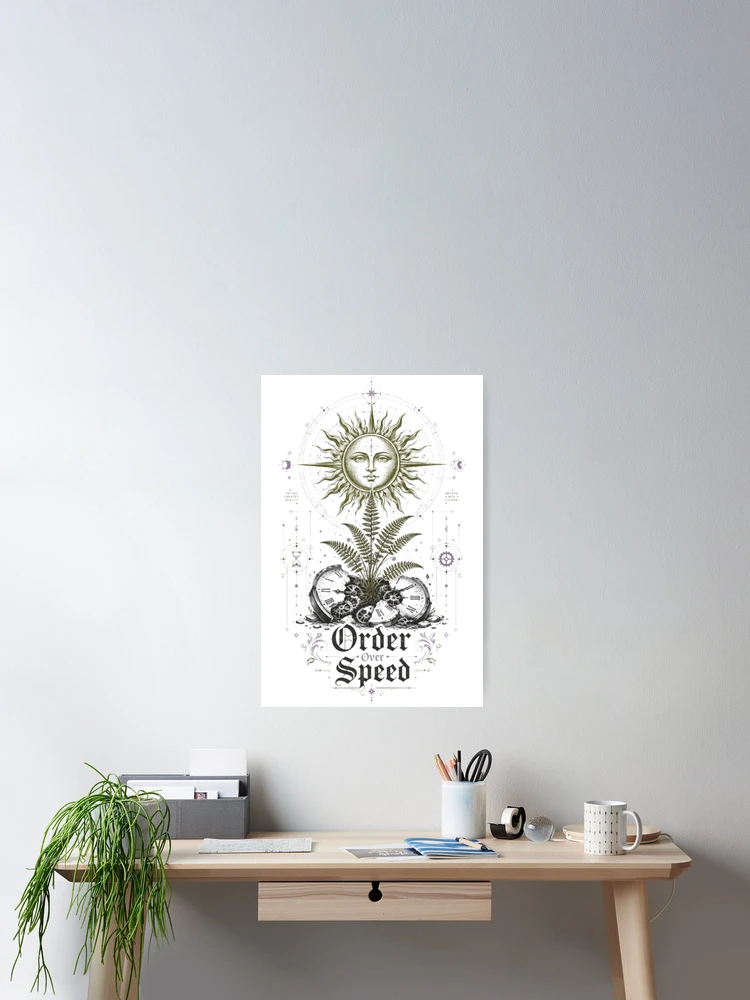 Thumbnail 2 of 3, Poster, Order Over Speed designed and sold by InnerwayStudio.
