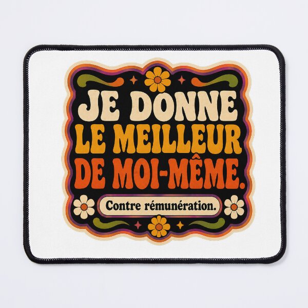 Item preview, I give my best for a fee – Funky Office Humor T-shirt designed and sold by Eric Sintès.