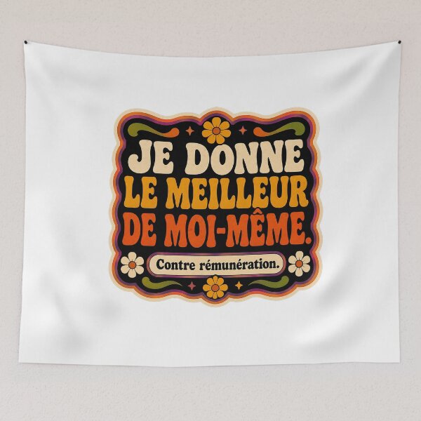 Item preview, I give my best for a fee – Funky Office Humor T-shirt designed and sold by Eric Sintès.