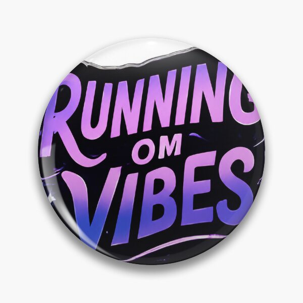 Item preview, Running On Vibes Sticker | Funny Trendy Quote Typography Design designed and sold by echoartstd.