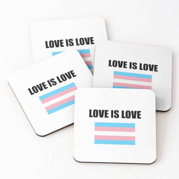 Item preview, LOVE IS LOVE trans pride flag designed and sold by Inspirationmotivation.