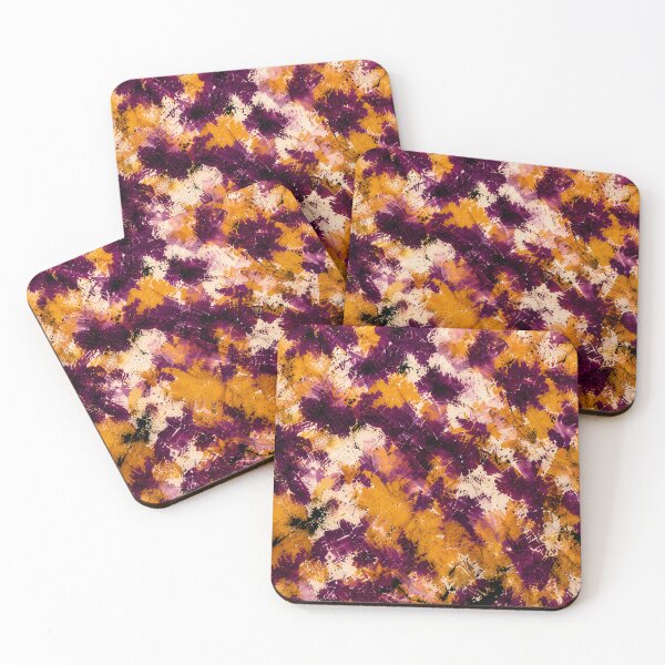 Item preview, Golden Plum Fusion – Abstract Texture in Plum and Ocher designed and sold by Ingorgia Studio.
