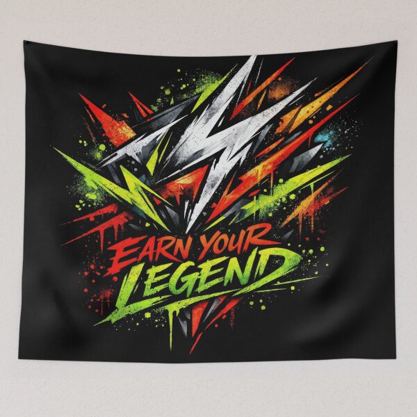 Item preview, T-Shirt - Sticker - Earn Your Legend – Graffiti Power designed and sold by ForeverPrintsOK.