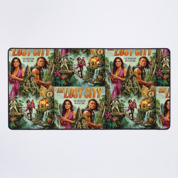 Item preview, The Lost City: Retro Action Adventure Movie Art Poster designed and sold by Art's Diner.