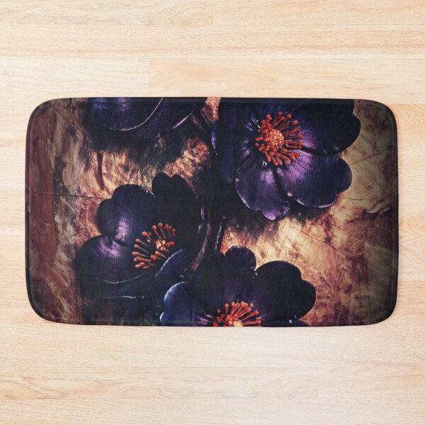 Item preview, Forged in Bloom Metal Flower Art - Blacksmith Dark Floral Sculpture Print - Gothic Purple Red Rose Metalwork - Unique Handmade Art Decor - Industrial Gift designed and sold by WitchyBotanicaArt.