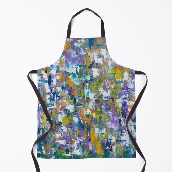 Item preview, Violet Matter – Textured Abstract Painting in Purple, Blue & Ocher designed and sold by Ingorgia Studio.