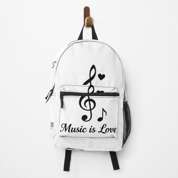 Item preview, Music Is Love – Minimal Black and White Musical Design designed and sold by Joyfulfabric.