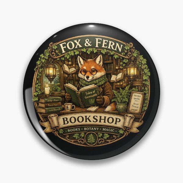 Item preview, Fox & Fern Bookshop Shirt | Cottagecore Fox Librarian | Cozy Fantasy Bookstore | Woodland Book Lover Gift designed and sold by MrDev.