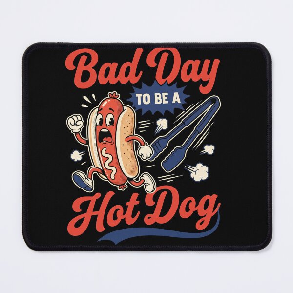 Item preview, Bad Day To Be A Hot Dog Funny BBQ Grill Dad Shirt designed and sold by ArcaneArtistry.