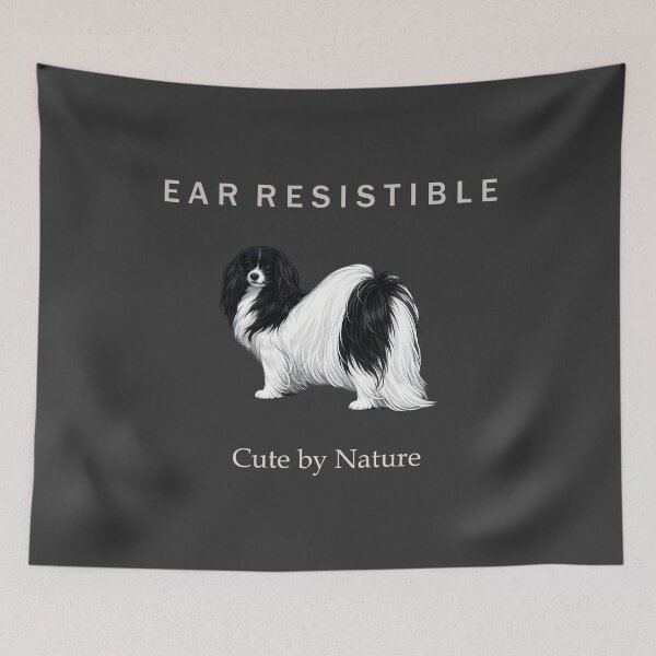 Item preview, EAR RESISTIBLE Phalene Dog Shirt | Cute by Nature | Elegant Phalene Lover Gift designed and sold by PapillonArtStudio.
