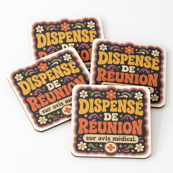 Item preview, Exempt from meeting on medical advice | Funky Office Humor (For Men) designed and sold by Eric Sintès.