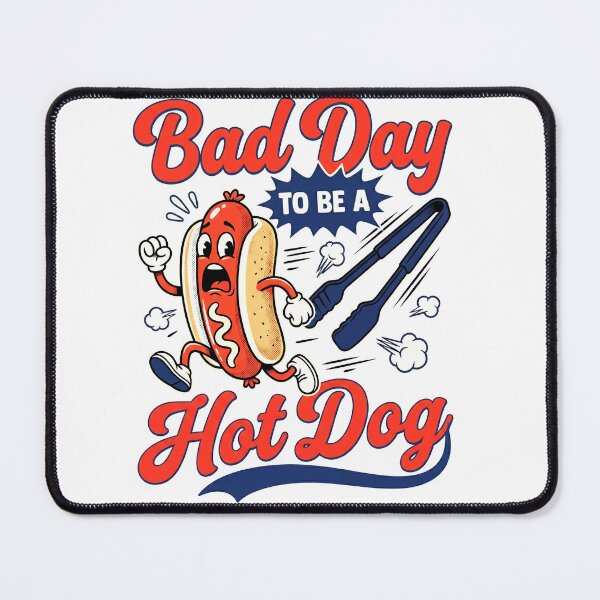 Item preview, Bad Day To Be A Hot Dog Funny BBQ Grill Dad Shirt designed and sold by ArcaneArtistry.