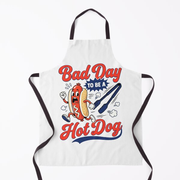Item preview, Bad Day To Be A Hot Dog Funny BBQ Grill Dad Shirt designed and sold by ArcaneArtistry.