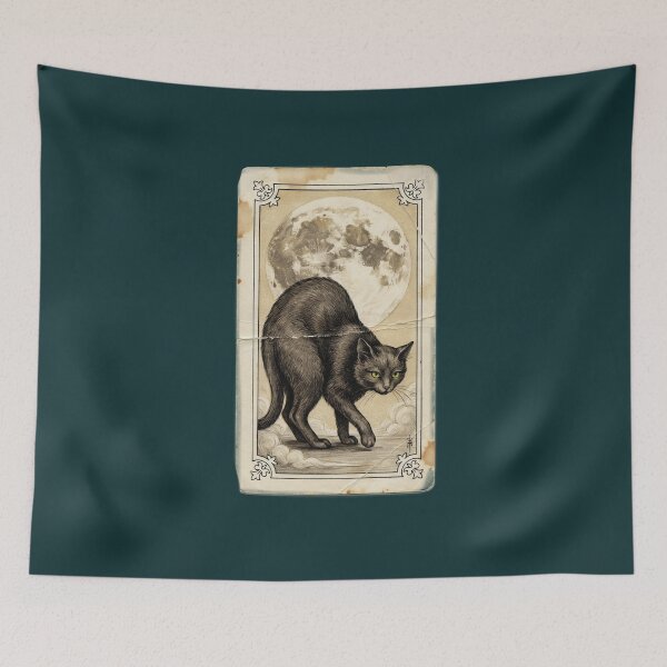 Item preview, A Cat On An Old Tarot Card designed and sold by Tiny Rage Crea.