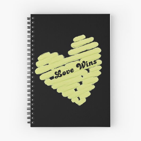 Item preview, Love Wins – Lime Green Hand Painted Heart | Minimalist Typography designed and sold by VariusDesigns.