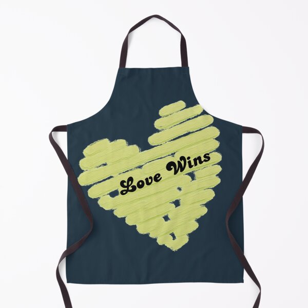 Item preview, Love Wins – Lime Green Hand Painted Heart | Minimalist Typography designed and sold by VariusDesigns.