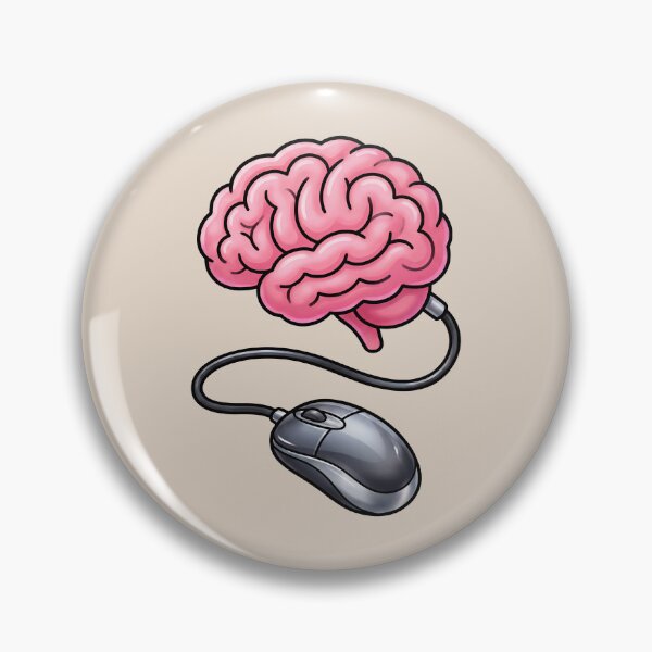 Item preview, Connected Mind – Computer Mouse and Brain Geek Technology Design 3 designed and sold by WordPlayStudio.