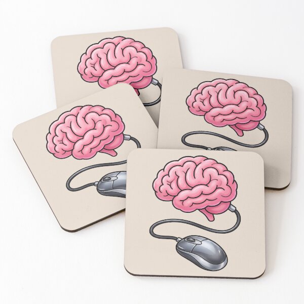 Item preview, Connected Mind – Computer Mouse and Brain Geek Technology Design 3 designed and sold by WordPlayStudio.