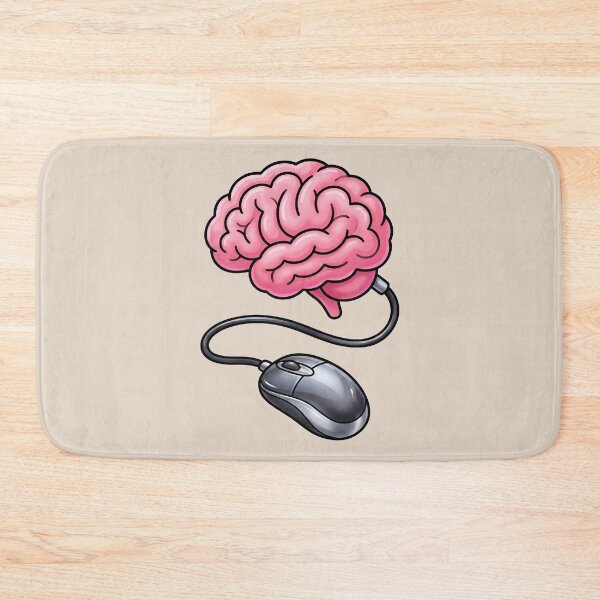 Item preview, Connected Mind – Computer Mouse and Brain Geek Technology Design 3 designed and sold by WordPlayStudio.