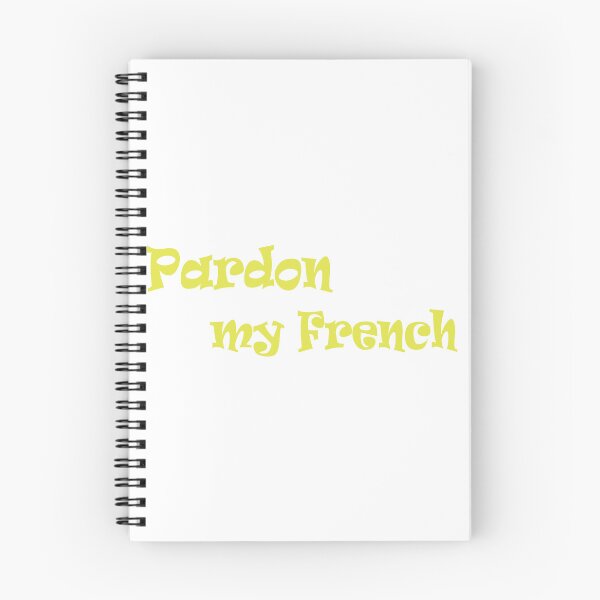 Item preview, Pardon My French Yellow Typography Design designed and sold by BetweenForms.
