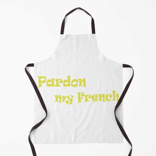 Item preview, Pardon My French Yellow Typography Design designed and sold by BetweenForms.