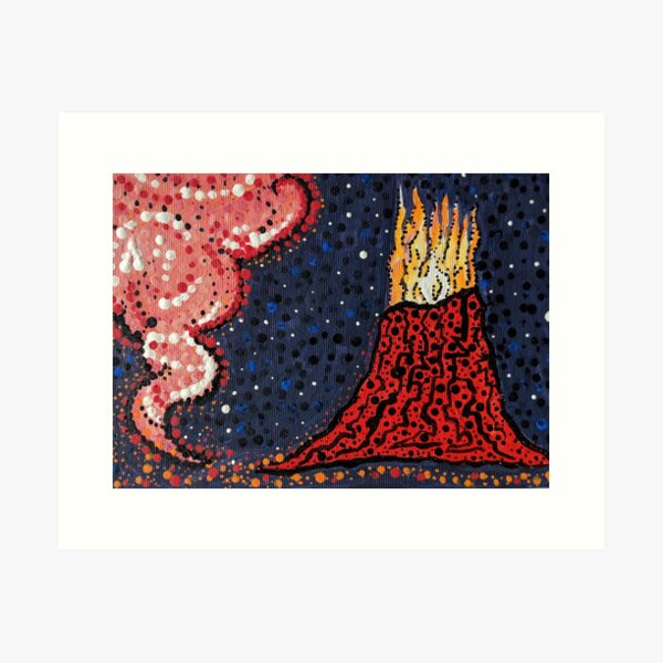 Lava and Laze 2 Art Print