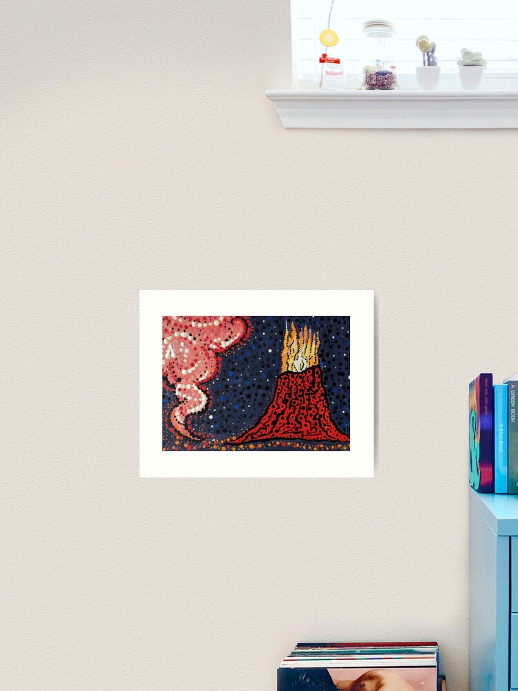 Thumbnail 2 of 3, Art Print, Lava and Laze 2 designed and sold by catherineverita.