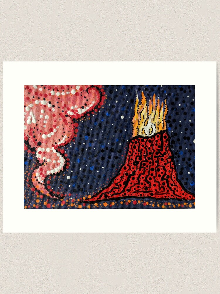 Thumbnail 1 of 3, Art Print, Lava and Laze 2 designed and sold by catherineverita.