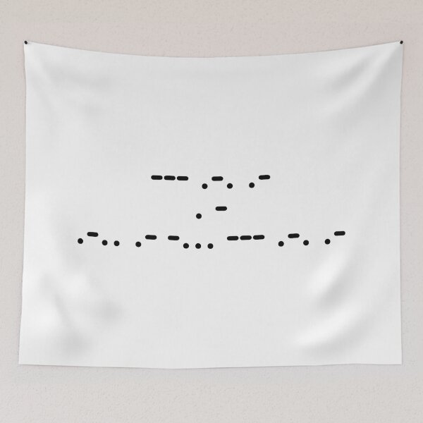 Item preview, Ora et Labora Catholic Morse Code Art designed and sold by AnnSign.