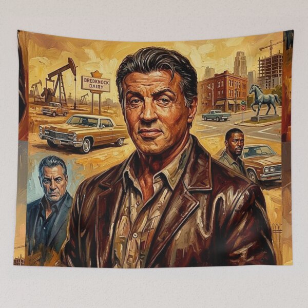 Item preview, Tulsa King Retro Mafia Crime Drama TV Series Art Poster designed and sold by Art's Diner.