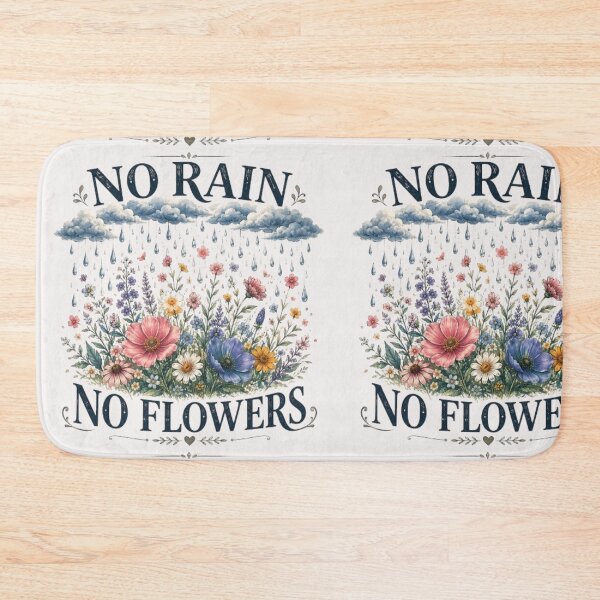 Item preview, No Rain, No Flowers | Cozy Reading Rain Aesthetic | Pluviophile Sticker designed and sold by TulipsArtDesigns .