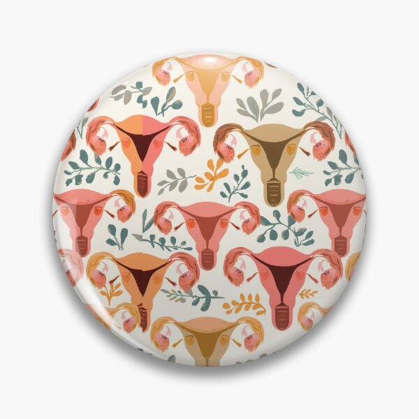 Item preview, Botanical Uterus Pattern designed and sold by laisavancini.
