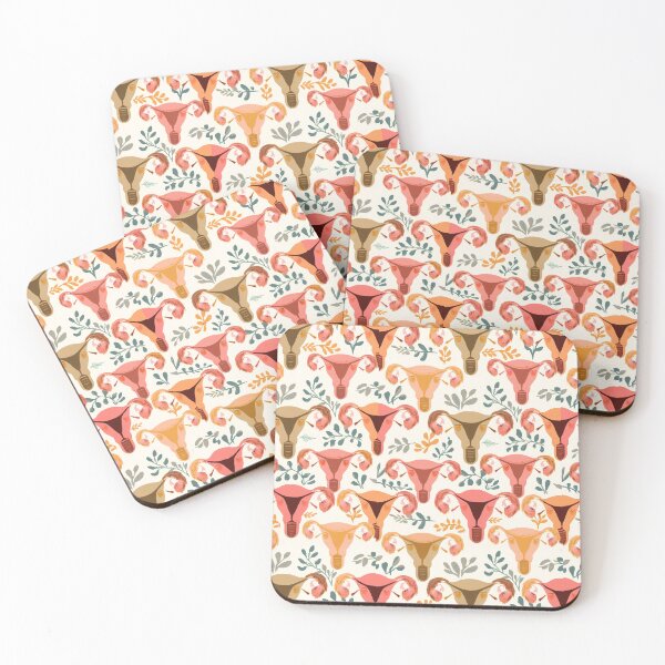 Item preview, Botanical Uterus Pattern designed and sold by laisavancini.