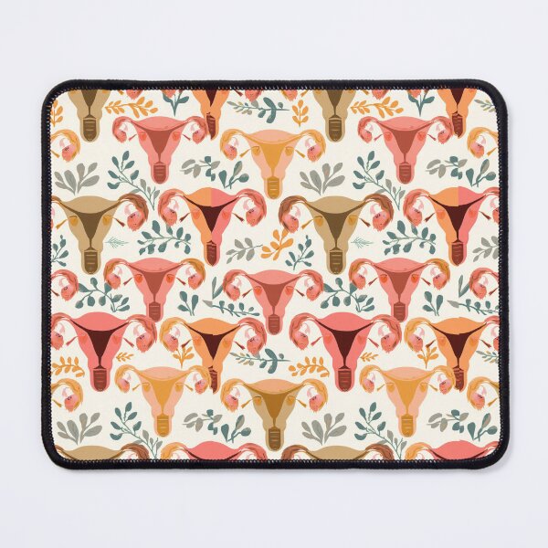 Item preview, Botanical Uterus Pattern designed and sold by laisavancini.