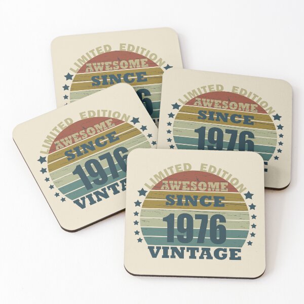 Item preview, Born in 1976 Awesome Since Vintage 50th Birthday Gift designed and sold by Alexaltay.