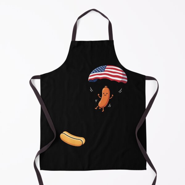 Item preview, Funny 4th of July Skydiving Sausage Hot Dog Patriotic Shirt designed and sold by ArcaneArtistry.