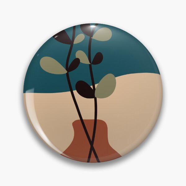 Item preview, Japandi Botanical Vase Abstract Minimalist Illustration designed and sold by Novalineastudio.
