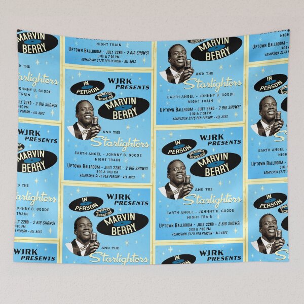Item preview, Marvin Berry Poster Blue designed and sold by Normbot2000.
