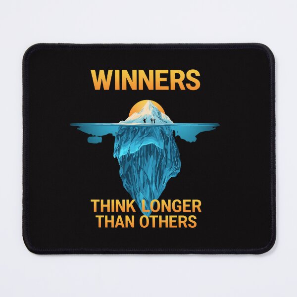 Item preview, Winners Think Longer Than Others Iceberg Graphic T-Shirt | Motivational Success Mindset Design designed and sold by Vvmd.