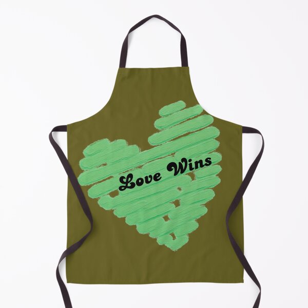 Item preview, Love Wins – Mint Green Hand Painted Heart | Minimalist Typography designed and sold by VariusDesigns.