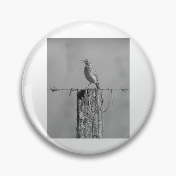 Item preview, Solitary Bird Perched on Weathered Fence Post designed and sold by paintartskcw.