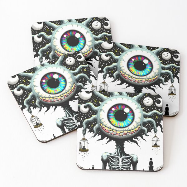 Item preview, Creepy Cute One Eyed Creature – Spooky Cute Art with Weird Smile Character designed and sold by QQQueen.