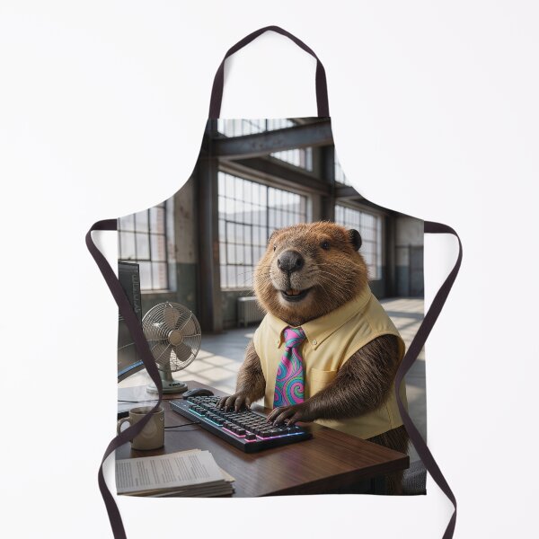 Item preview, Nerdy Beaver Is a Tie-Wearing Hacker designed and sold by Tridentulus.
