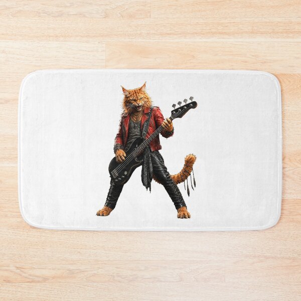 Item preview, Funny Cat Bass Player Gifts For Musicians designed and sold by Bisonia.