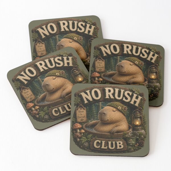 Item preview, No Rush Club Woodland Capybara designed and sold by Weirdwildco69.
