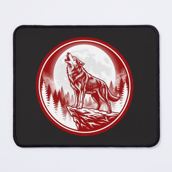 Item preview, Wolf Moon Shirt Howling Wolf Night Forest Mountain Graphic Tee designed and sold by TrebdoraCrafts.
