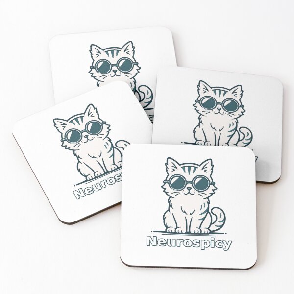 Item preview, Neurospicy Cool Cat Sunglasses designed and sold by ndmedia.