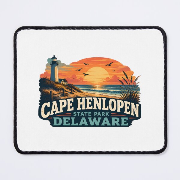 Item preview, Cape Henlopen State Park Delaware Sunset Retro Beach designed and sold by Zayn Studio.
