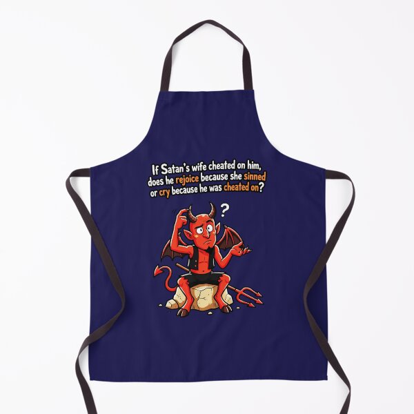 Item preview, Satan Cheating Wife Sin Funny Devil Meme designed and sold by RamyGallery.